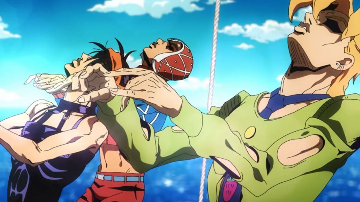 بهترین انیمه های اکشن{2023} | معرفی 40 انیمه مهیج برتر 259 تصویری از انیمه اکشن JoJo's Bizarre Adventure