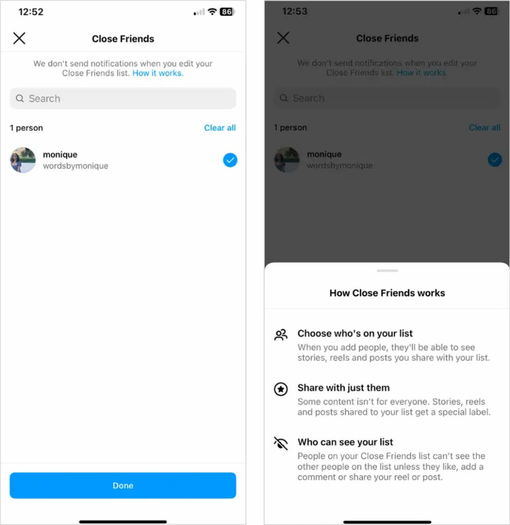 کلوز فرند پست در اینستاگرام 11 Instagram Close Friends for Posts & Reels