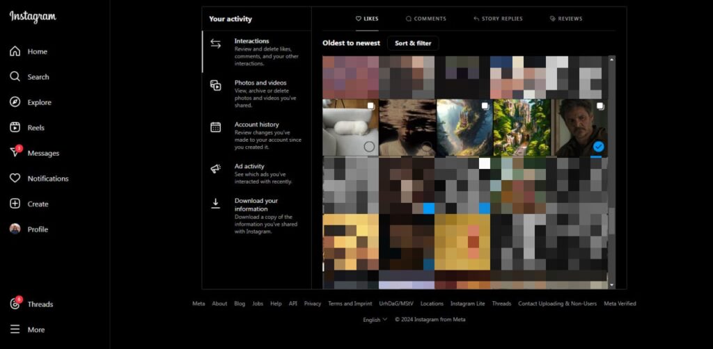 1707452661 350 آموزش دیدن پست های لایک شده در اینستا 3