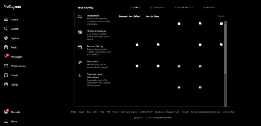 1707452661 844 آموزش دیدن پست های لایک شده در اینستا 3