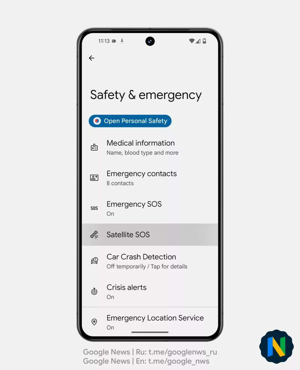 1709373099 15 قابلیت ربط ماهواره‌ای انگارً به تلفنهای پیکسل گوگل می‌آید.webp