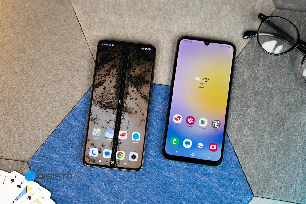 قیاس ردمی نوت ۱۳ 4G و گلکسی A25 سامسونگ_آفتاب شرق 25 مقایسه ردمی نوت ۱۳ 4G با گلکسی A25