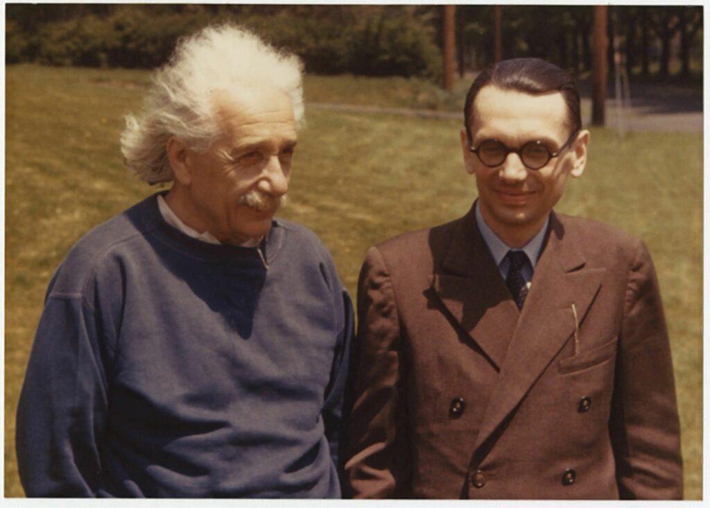 اینشتین و کورت گودل