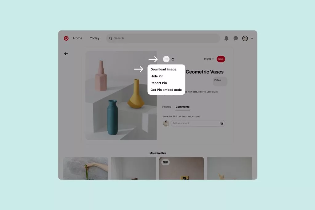 دانلود عکس از پینترست | بهترین راه حلهای دانلود عکس از Pinterest_آفتاب شرق 6 چگونه از پینترست عکس دانلود کنیم؟
