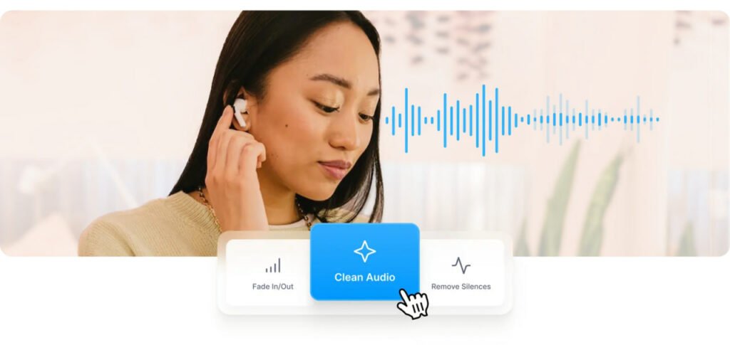حذف نویز صدا با VEED.IO