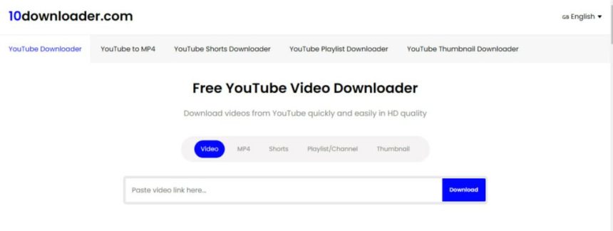 صفحه اصلی سایت 10downloader