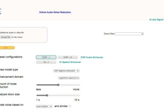 ابزار کاهش نویز Audiodenoise