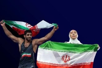پیامهای تبریک پزشکیان، قالیباف و عارف به مبینا نعمت‌زاده و محمدهادی ساروی