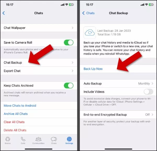 نحوه انتقال واتساپ به گوشی تازه بدون پاک شدن اطلاعات (اندروید+IOS)_آفتاب شرق 25 1726864534 677 نحوه انتقال واتساپ به گوشی تازه بدون پاک شدن اطلاعات.webp