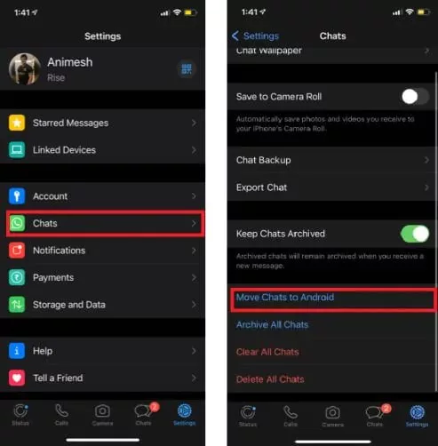 نحوه انتقال واتساپ به گوشی تازه بدون پاک شدن اطلاعات (اندروید+IOS)_آفتاب شرق 31 1726864535 719 نحوه انتقال واتساپ به گوشی تازه بدون پاک شدن اطلاعات.webp