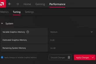 قابلیت حافظه گرافیکی متغیر AMD