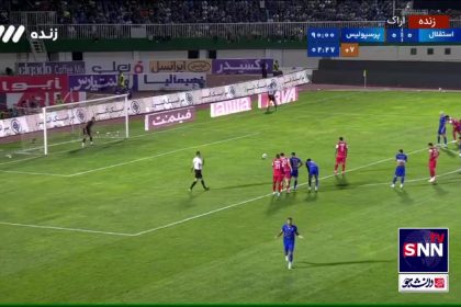 گل اول پرسپولیس به استقلال توسط کنعانی زادگان