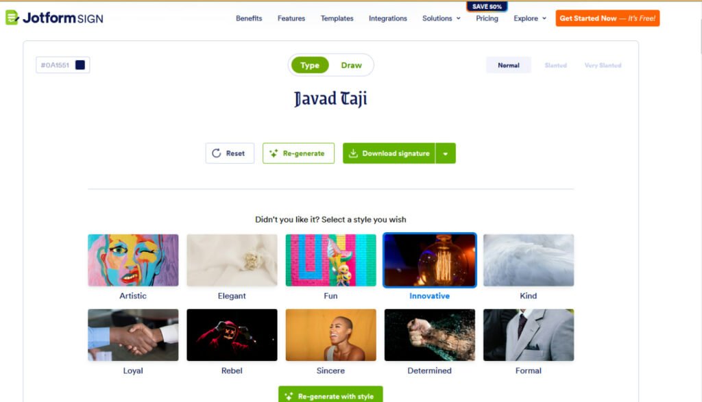 1731723295 849 5 تا از بهترین ابزارهای طراحی امضا با هوش مصنوعی