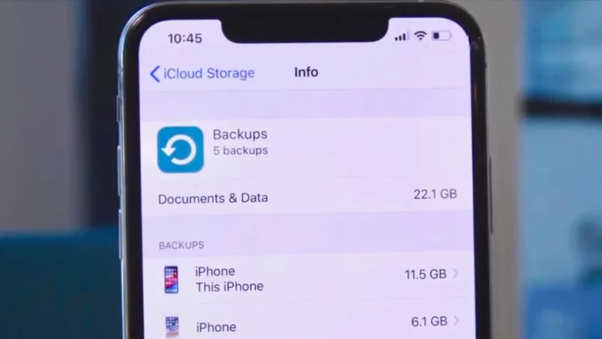 پشتیبانی‌گیری آیکلود iCloud backup