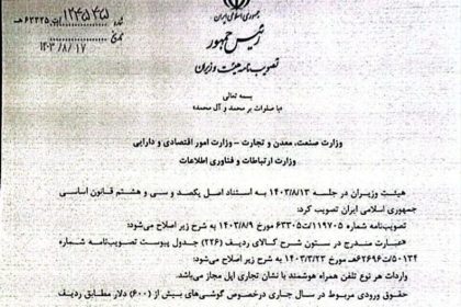 مصوبه آزادسازی واردات آیفون به گمرکات ابلاغ شد