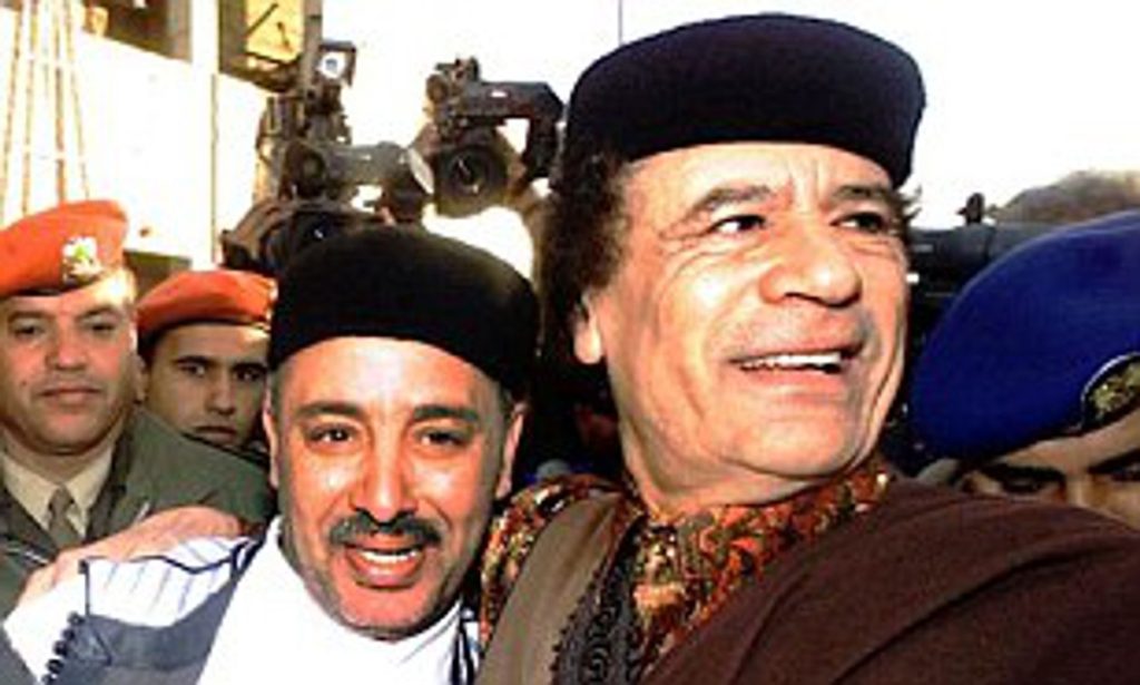 بمب گذاری لاکربی کار چه فردی می بود؟_آفتاب شرق 29 Lamin Khalifa Fhima and gaddafi