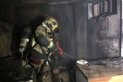 مصدومیت 5 نفر بر اثر حریق ساختمانی در جنت آباد