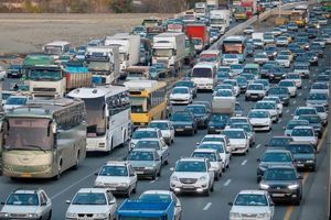 ترافیک سنگین در آزادراه تهران