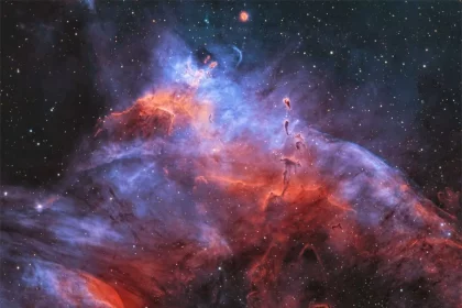 ابر مولکولی Gum37 و خوشه ستاره‌ای NGC 3572