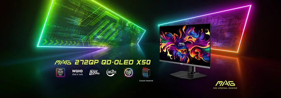 اماسآی از مانیتورهای QD-OLED گیمینگ 500 هرتزی رونمایی کرد_آفتاب شرق 1 رونمایی MSI از دو مانیتور گیمینگ MPG 271QR و MAG 272QP
