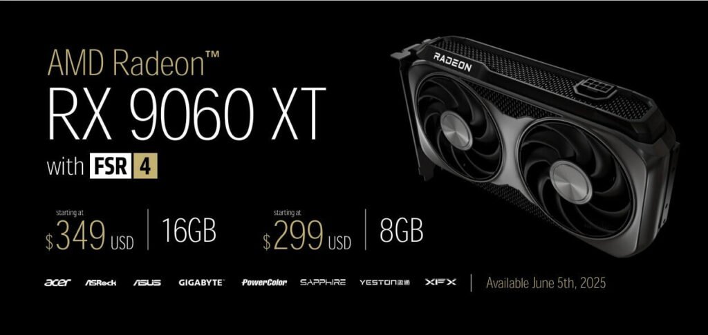 AMD از Radeon RX 9060 XT رونمایی کرد؛ رقیب RTX 5060 Ti_آفتاب شرق 7 قیمت Radeon RX 9060 XT