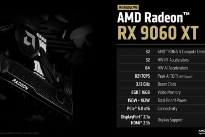 مشخصات کارت گرافیک Radeon RX 9060 XT