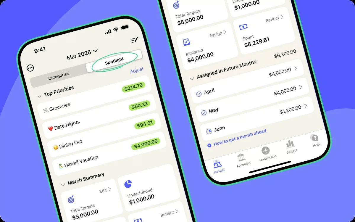 معارفه بهترین اپلیکیشنهای حسابداری شخصی برای موبایل در ۱۴۰۴_آفتاب شرق 13 اپ YNAB