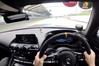 تصادف مرسدس AMG GT در پیست و آسیب شدید به راننده + ویدیو