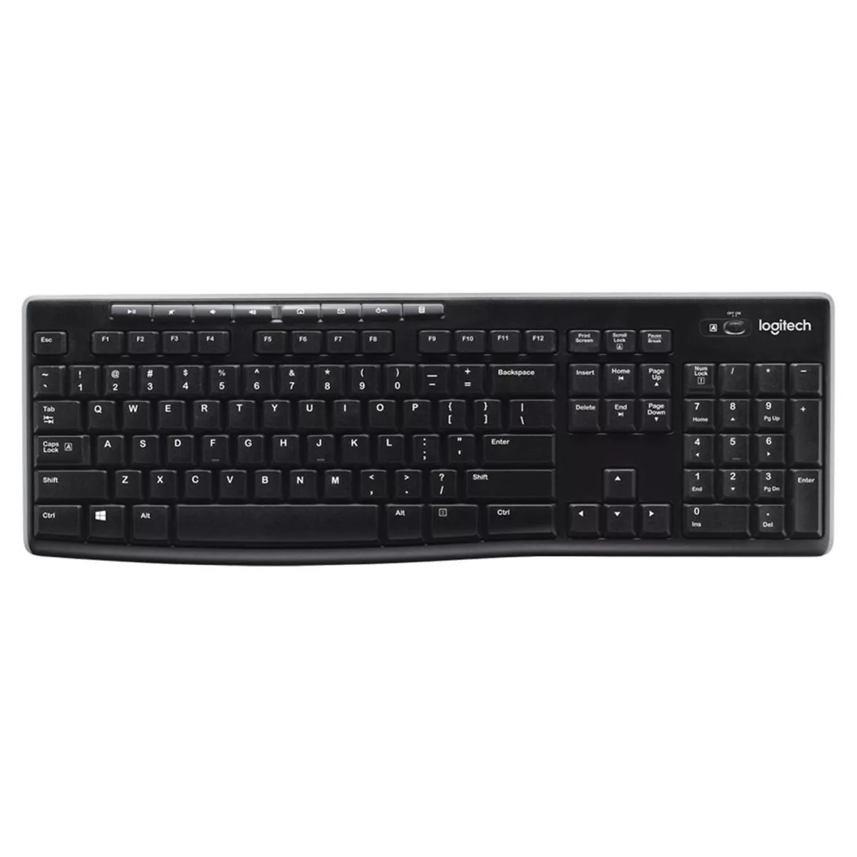 بهترین کیبوردهای بیصدا برای منفعت گیری در محیطهای آرام_آفتاب شرق 15 Logitech K270 Wireless