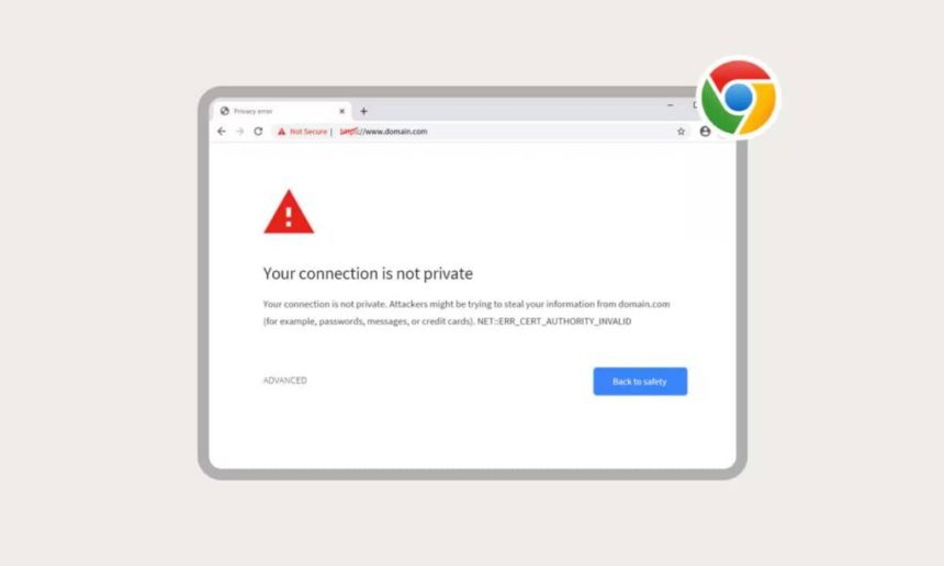 خطای مرورگر کروم
