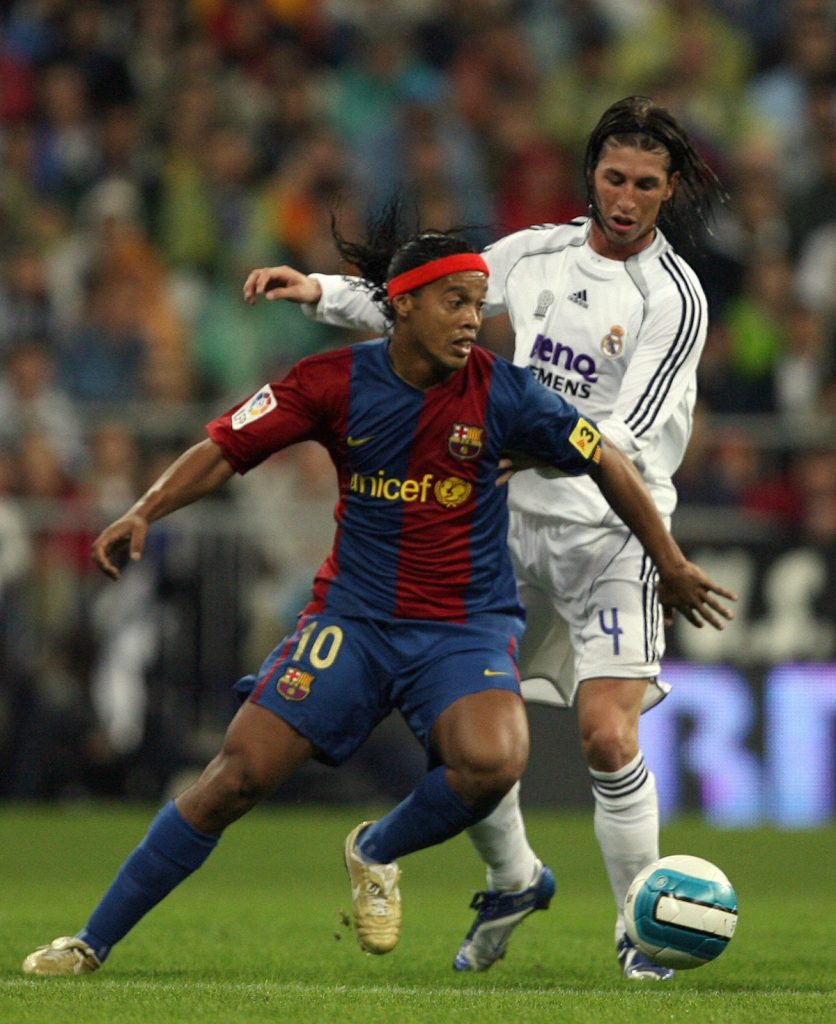 سرخیو راموس رونالدینیو بارسلونا رئال مادرید