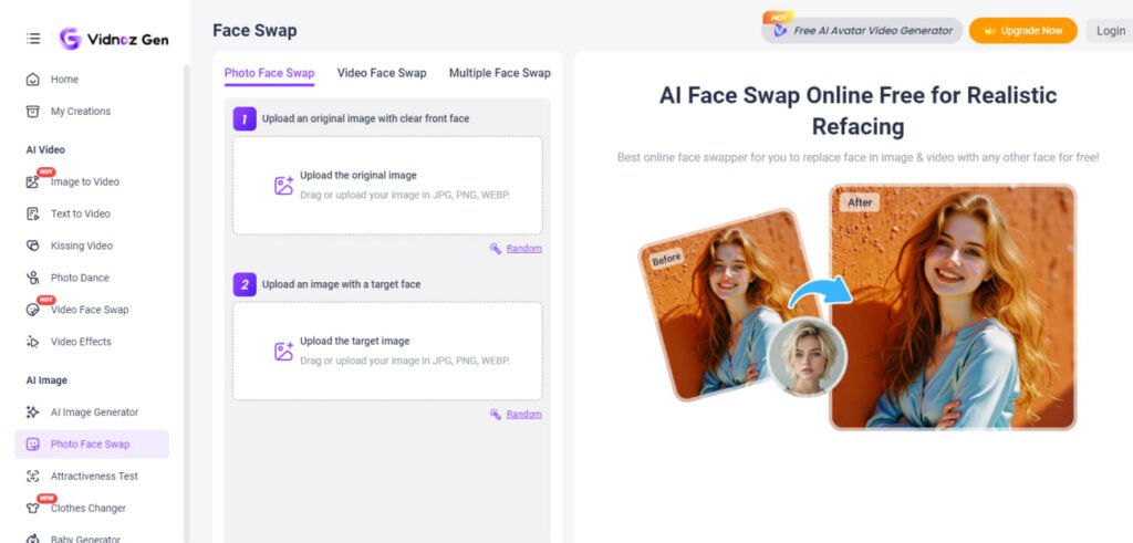 تحول چهره با هوش مصنوعی در ویدیو_آفتاب شرق 19 تغییر چهره در ویدیو