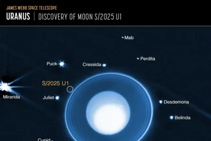 دانشمندان با تلسکوپ جیمز وب موفق به کشف قمر تازه اورانوس شدند_آفتاب شرق 14 کشف قمر جدید اورانوس با تلسکوپ جیمز وب