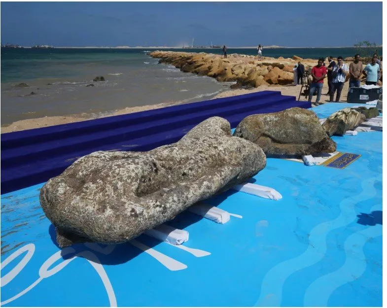 باقی مانده شهر ۲ هزار ساله مصری از زیر آب بیرون کشیده شد + ویدیو_آفتاب شرق 5 کشف بقایای شهر غرق شده 2 هزار ساله در مصر