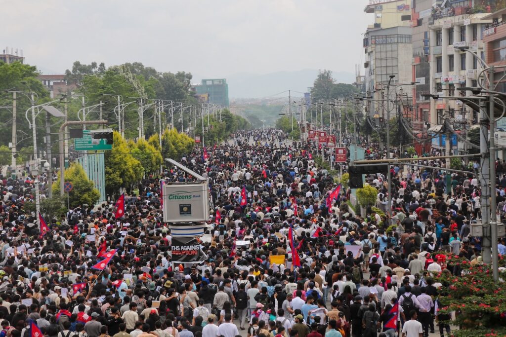 اعتراضات در نپال برای لغو شبکه‌های اجتماعی