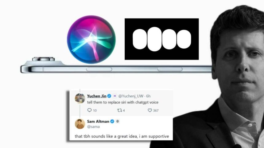 سم آلتمن از ایده جایگزینی سیری با ChatGPT در آیفون استقبال کرد_آفتاب شرق 1 نظر مدیرعامل OpenAI درباره سیری و ChatGPT