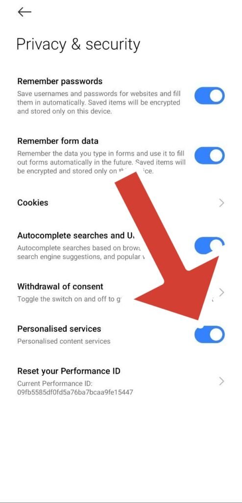 حذف تبلیغات از Mi Browser شیائومی