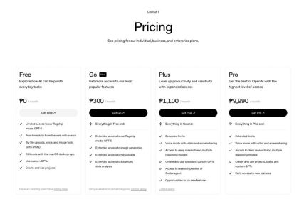 امکان خرید اشتراک ChatGPT Go برای ۱۶ سرزمین در آسیا فعال شد_آفتاب شرق 6 اشتراک ChatGPT Go