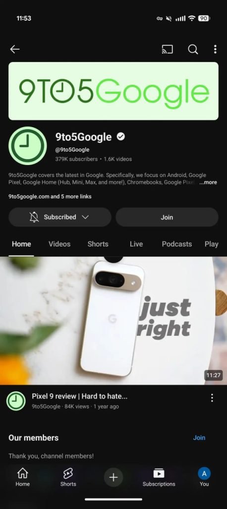 تغییرات یوتوب