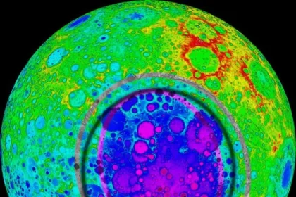 قطعات شهاب‌سنگ در ماه