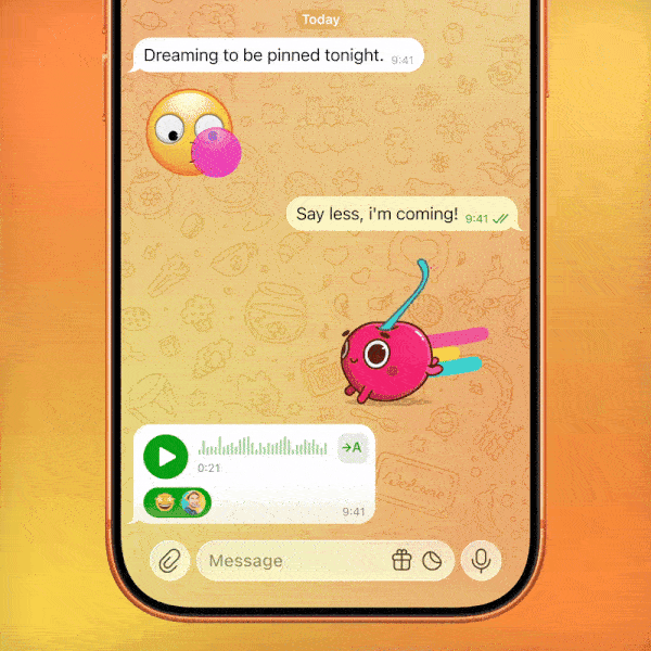 1763791055 807 تلگرام با قابلیت لایو استوری و حراج گیفت‌ها آپدیت شد آفتاب