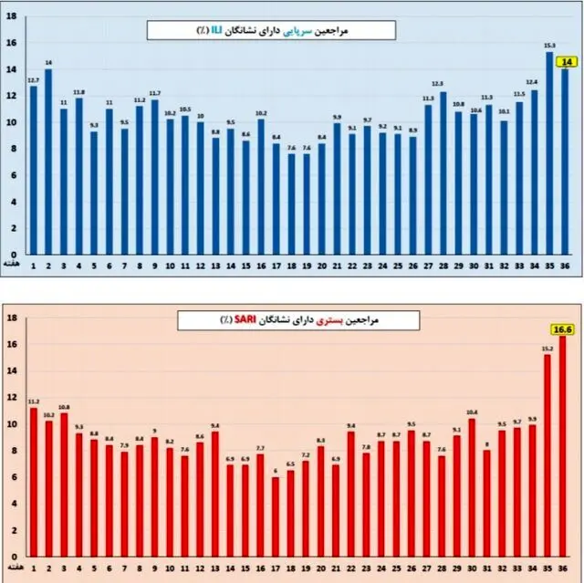 آنفلوآنزا در صدر عفونت‌های تنفسی/ وضعیت ابتلا در ۷ استان بالاتر از میانگین کشوری