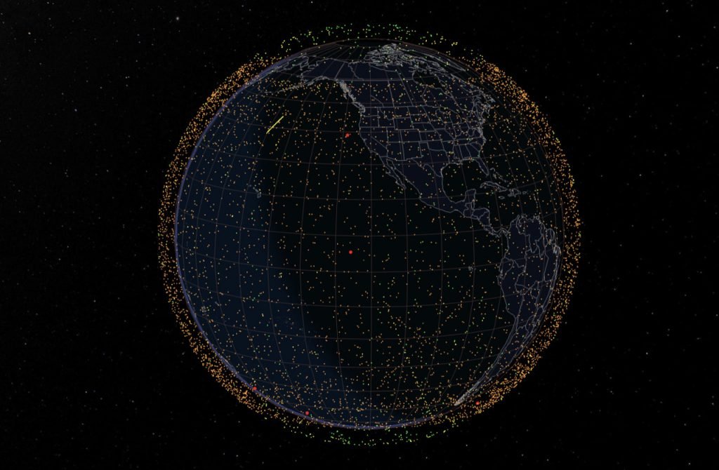 مدار پایین زمین و ازدحام فضاپیماها