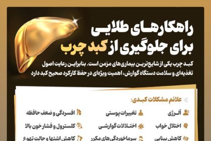 اینفوگرافیک/ راهکارهای طلایی برای جلوگیری از کبد چرب