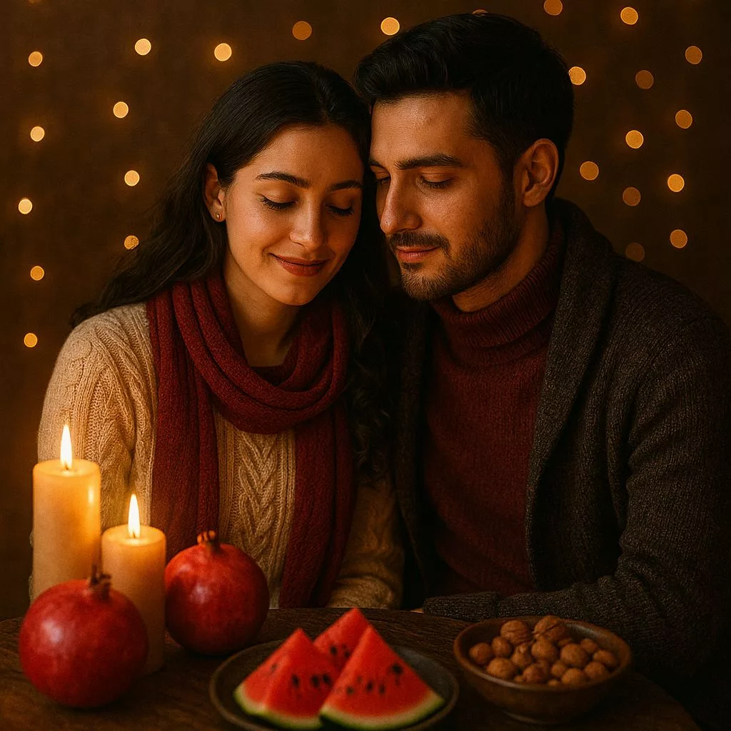 1766085055 480 بهترین پرامپت های شب یلدا برای ساخت عکس‌های یلدایی با.webp