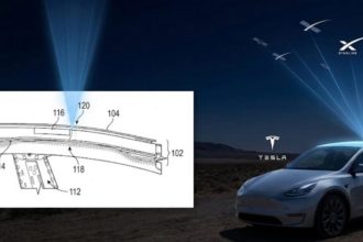 تسلا سقف خودروهای خود را برای ارائه اینترنت ماهواره‌ای مخصوص خودرو، بازطراحی می‌کند