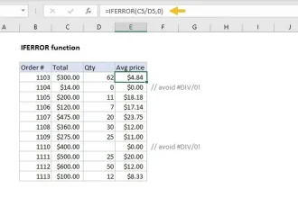 تابع iferror در اکسل