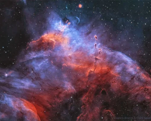 ابر مولکولی Gum37 و خوشه ستاره‌ای NGC 3572