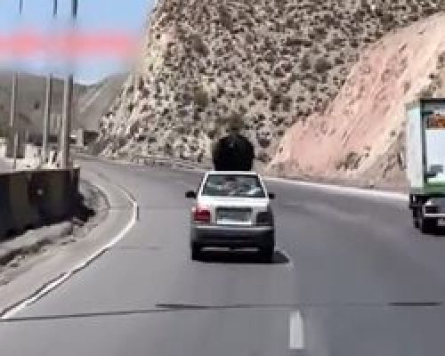 توقیف خودرو به دلیل حرکت خطرناک زن بدلکار/ ویدئو