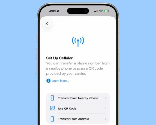 iOS 26 انتقال eSIM بین آیفون و اندروید را آسان‌تر می‌کند